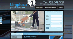 Desktop Screenshot of limpiezaparaempresas.com