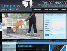 Tablet Screenshot of limpiezaparaempresas.com